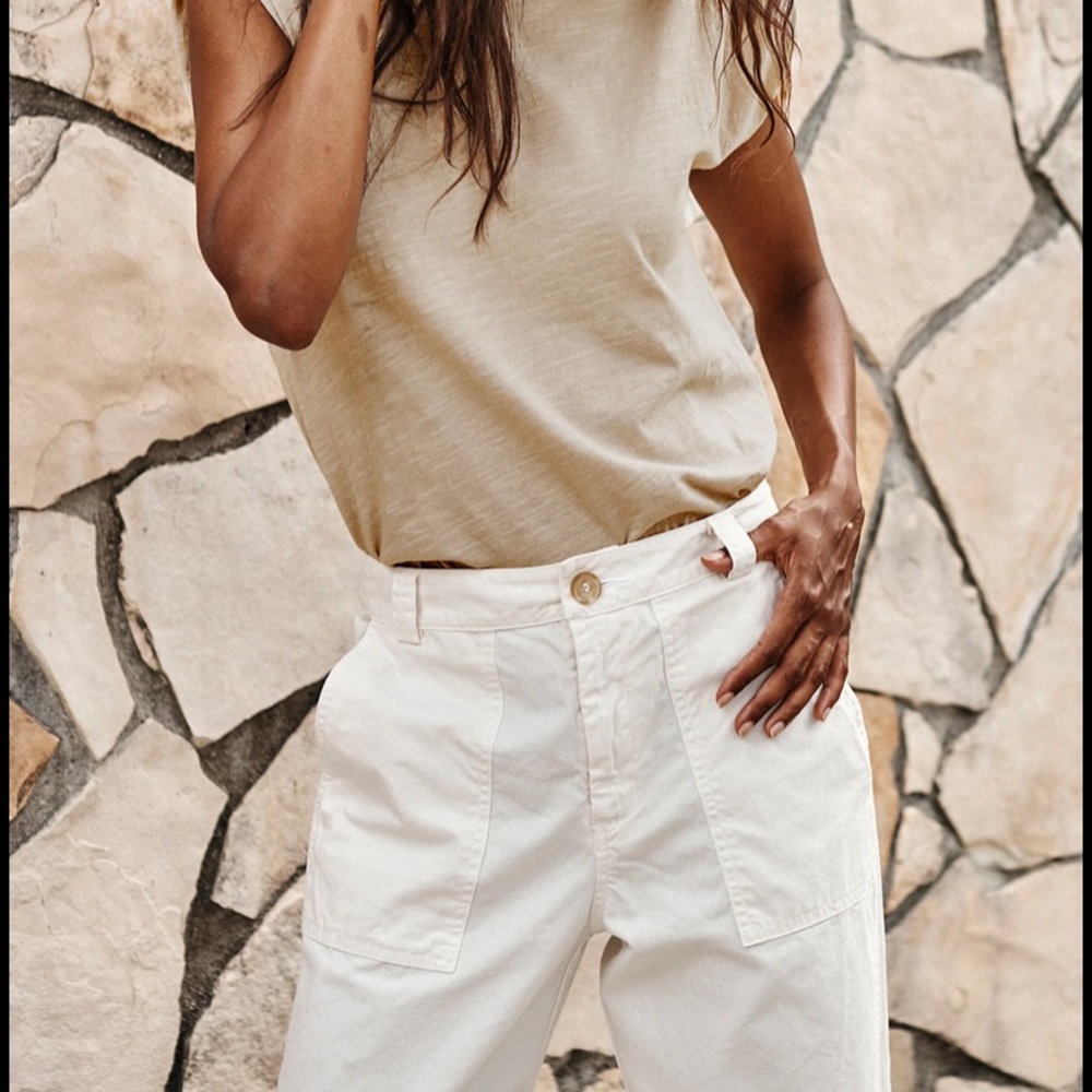 Velvet by Graham and Spencer: Chandra Cotton Canvas Pant, size 6.